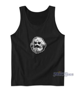 Karl Marx in Black Metal Corpse Paint Tank Top