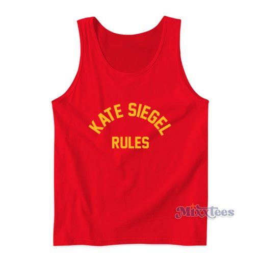 Kate Siegel Rules Tank Top For Unisex