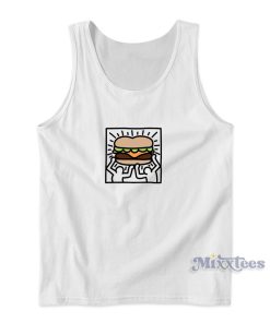 Keith Haring Burger Tank Top for Unisex Keith Haring Burger Tank Top for Unisex