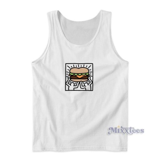 Keith Haring Burger Tank Top for Unisex