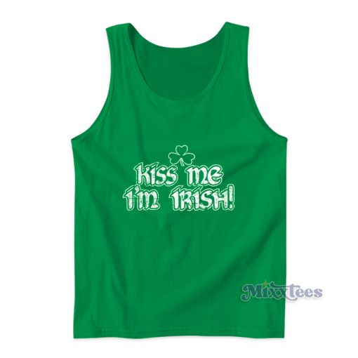 Kiss Me I’m Irish St Patrick’s Day Juniors Tank Top