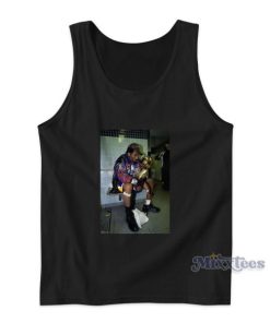 Kobe Bryant Sitting With Trophy Tank Top for Unisex