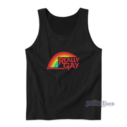 Lgbt Gay Pride Rainbow Really Gay Tank Top