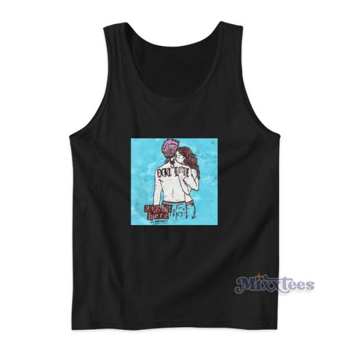 Lil Peep Right Here Tank Top For Unisex