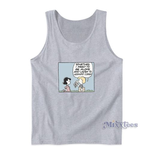 Listen To Leonard Cohen Tank Top For Unisex