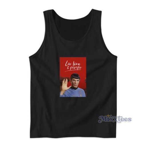 Live Long And Prosper Star Trek Spock Tank Top