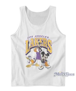 Los Angeles Lakers Junk Food White Disney Mickey Squad Tank Top