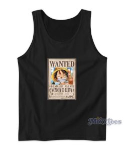 Luffy Wanted Poster Tank Top for Unisex
