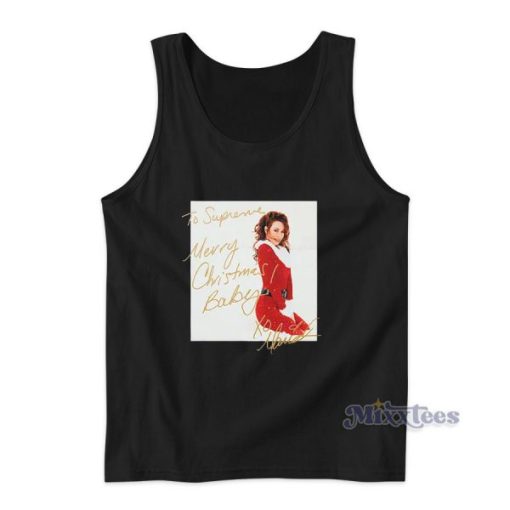 Mariah Carey To Supreme Merry Christmas Baby Tank Top