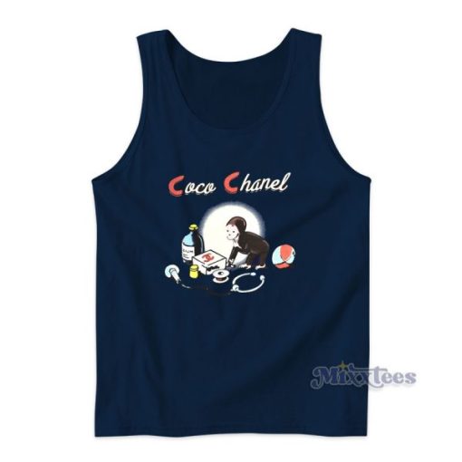 Mega Yacht Chanel Logo Curious George Tank Top