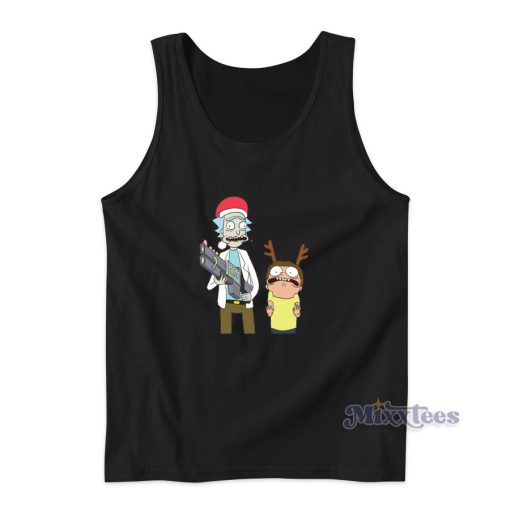 Merry Christmas Rick and Morty Tank Top