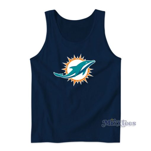 Miami Dolphins Logo Tank Top for Unisex