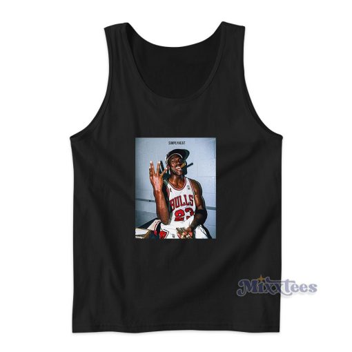 Michael Jordan Three Peat Simply Heat Tank Top