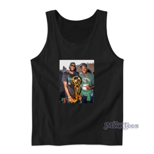 Milwaukee Bucks Holding Trophy Tank Top for Unisex