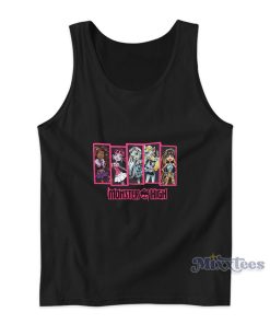 Monster High Illustrated Panels Girls Boyfriend Tank Top