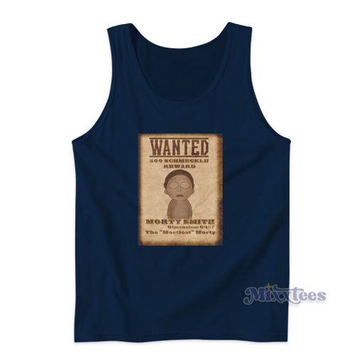 Morty Smith Wanted Poster Tank Top for Unisex