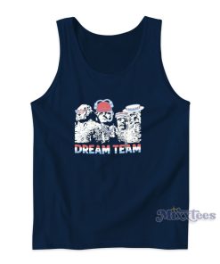 Mt Rushmore Dream Team Patriotic USA Beer Tank Top