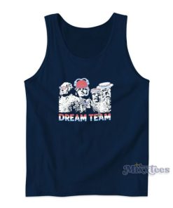Mt Rushmore Dream Team Patriotic USA Beer Tank Top