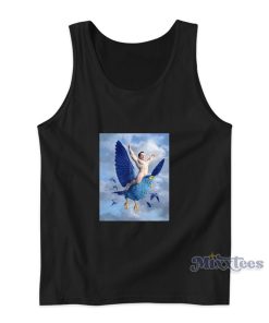 Musk Ridding Twitter Bird Art Tank Top