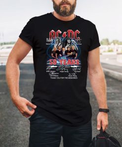 ACDC Band 50th Anniversary 1973 – 2023 Signature T-Shirt