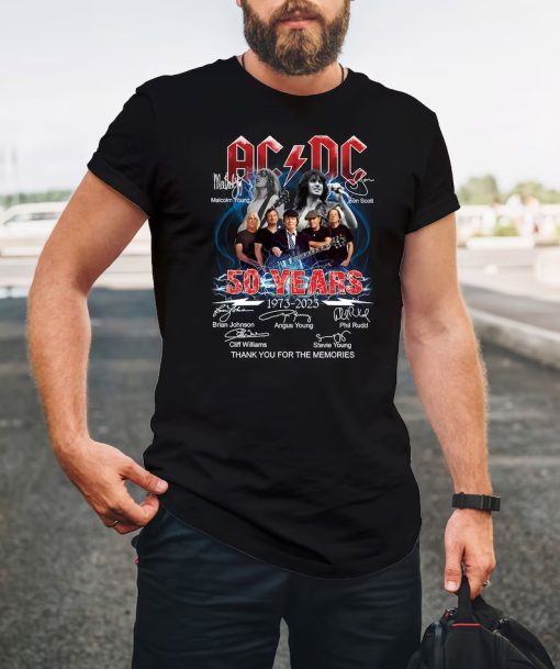 ACDC Band 50th Anniversary 1973 – 2023 Signature T-Shirt