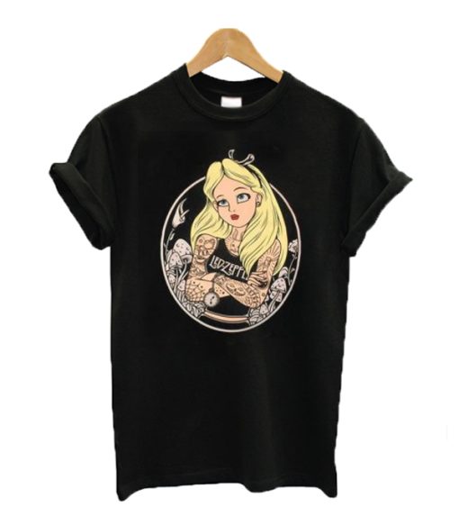 Alice in wonderland tattoo T-shirt