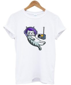 Astronaut Cat Cartoon T-shirt Astronaut Cat Cartoon T-shirt