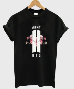 BTS Army Floral Merch T-shirt