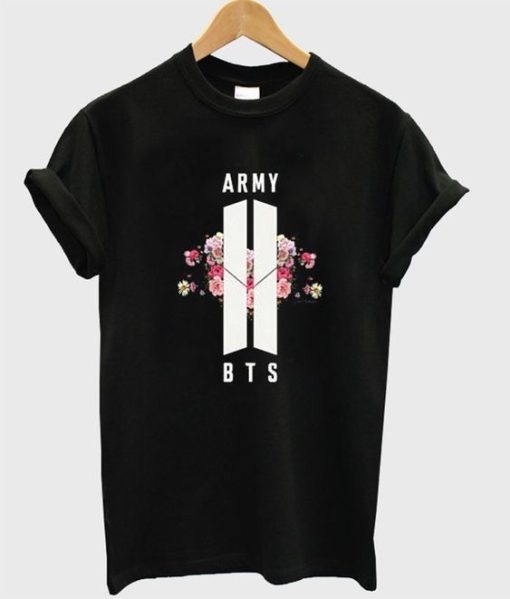 BTS Army Floral Merch T-shirt