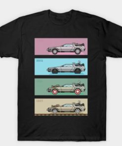 Back to the Future Delorean X4 T-Shirt