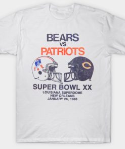 Bears vs Patriots 86 Vintage T-Shirt Bears vs Patriots 86 Vintage T-Shirt