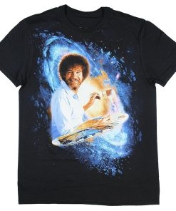 Bob Ross Galaxy Painting Graphic T-Shirt