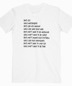 Boys Meet Girls Quote T-shirt Boys Meet Girls Quote T-shirt