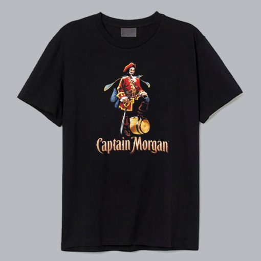 Captain Morgan Rum Black T Shirt