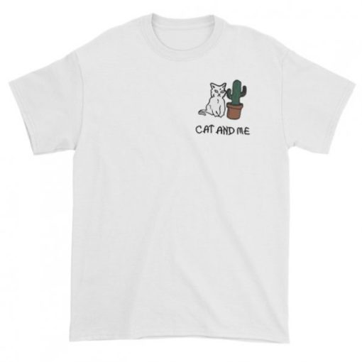 Cranky Cat Cactus Graphic T-shirt