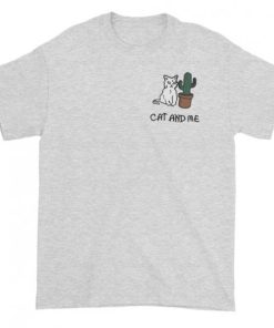 Cranky Cat Cactus Graphic T-shirt