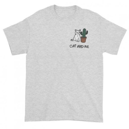 Cranky Cat Cactus Graphic T-shirt