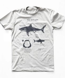 Great White Shark Anatomy T-shirt Great White Shark Anatomy T-shirt