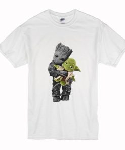 Groot hugging yoda T-shirt Groot hugging yoda T-shirt