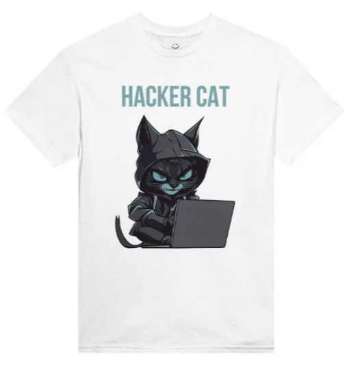 Hacker Cat T-shirt AL