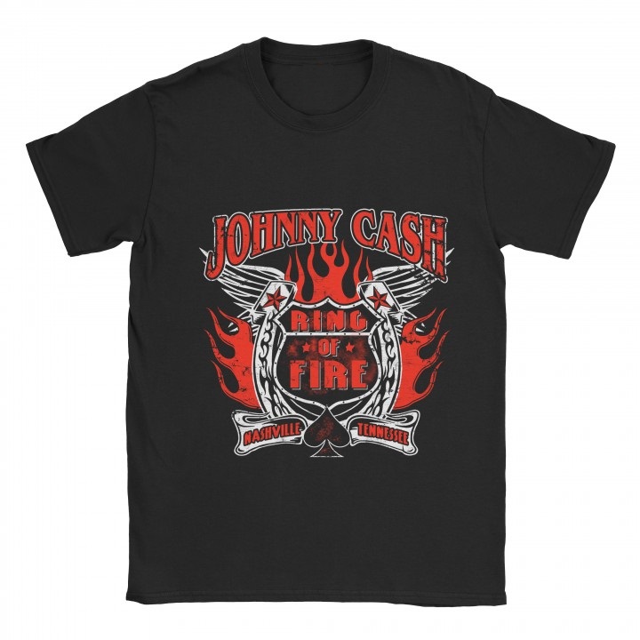 Johny Cash Ring Of Fire Nashville Tennessee T-shirt Johny Cash Ring Of Fire Nashville Tennessee T-shirt