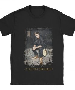 Justin Bieber Stereo And Gold T-shirt Justin Bieber Stereo And Gold T-shirt