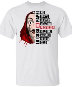 La Casa De Papel Professor T-shirt La Casa De Papel Professor T-shirt