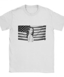 Lana Del Rey US Flag BW T-shirt Lana Del Rey US Flag BW T-shirt