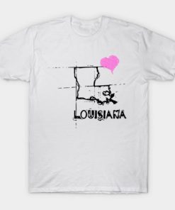 Love Louisiana State T-shirt Love Louisiana State T-shirt