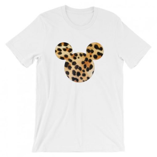 Mickey mouse art Leopard T-Shirt