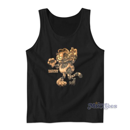 Natures Mistake Garfield Zombie Cat Tank Top For Unisex