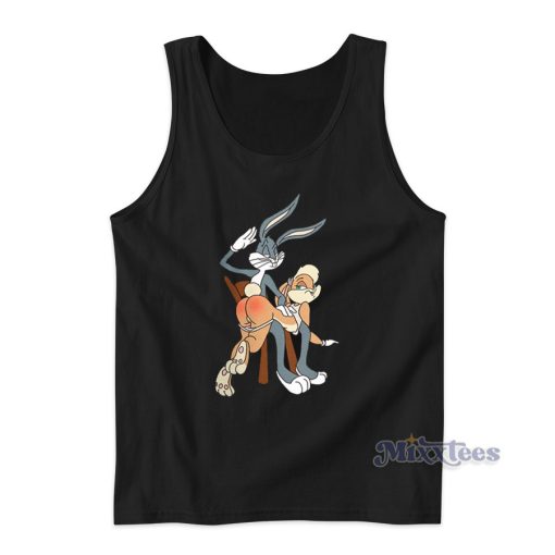 Naughty Bugs Bunny and Lola Butt Slap Funny Tank Top