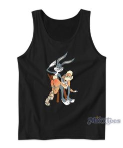 Naughty Bugs Bunny and Lola Butt Slap Funny Tank Top