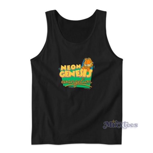 Neon Genesis Evangelion Garfield Tank Top